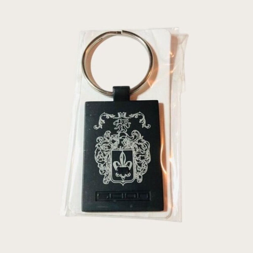 Toyota Scion Metal Tribal KeyRing KeyChain Black and Silver New in Package
